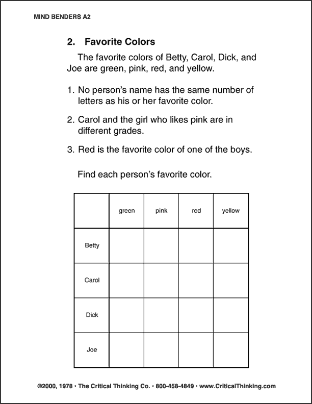 Deductive Reasoning Worksheets With Answers