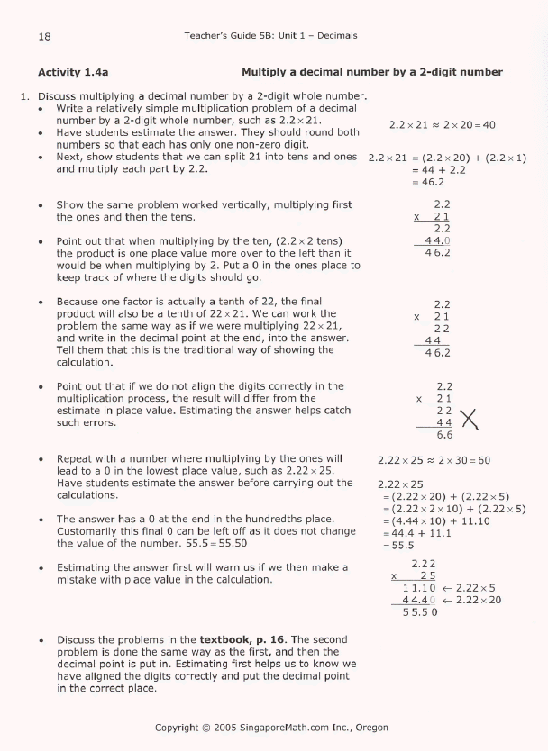 Primary Mathematics 5B - Teacher's Guide - Exodus Books