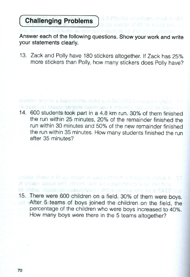 Primary Mathematics 5 - Challenging Word Problems - Exodus Books