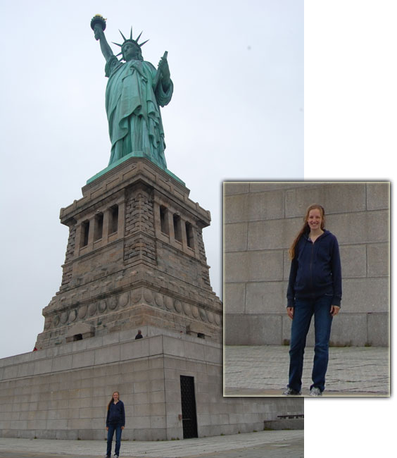 Amanda and the Statue of Liberty