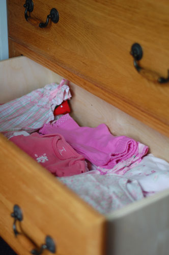 Baby Clothes in the drawer