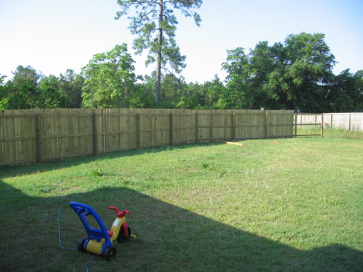 backyard fence