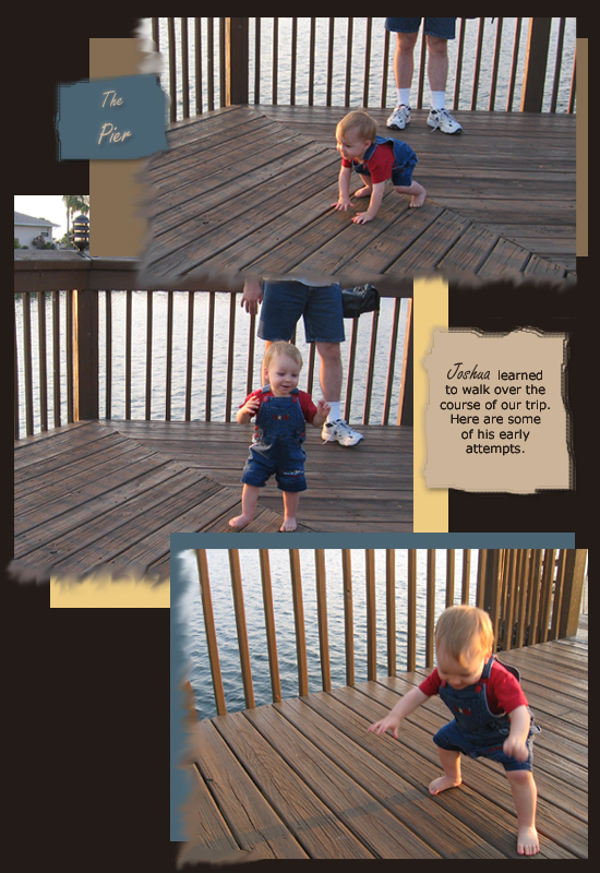 Joshua Walking on Boardwalk