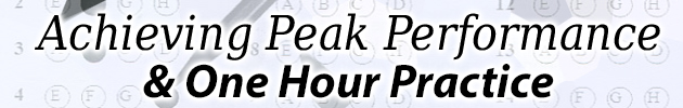 Achieving Peak Performance & One Hour Practice