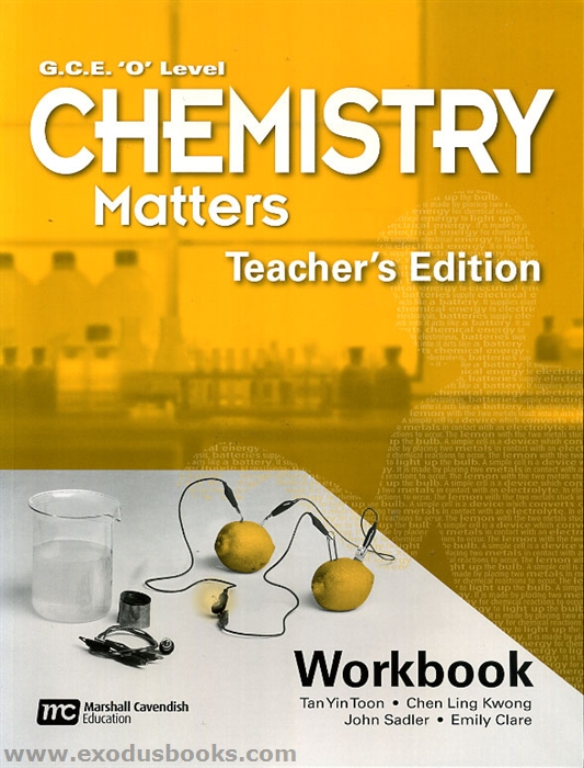 Chemistry Matters - Workbook Teacher's Edition (old) - Exodus Books