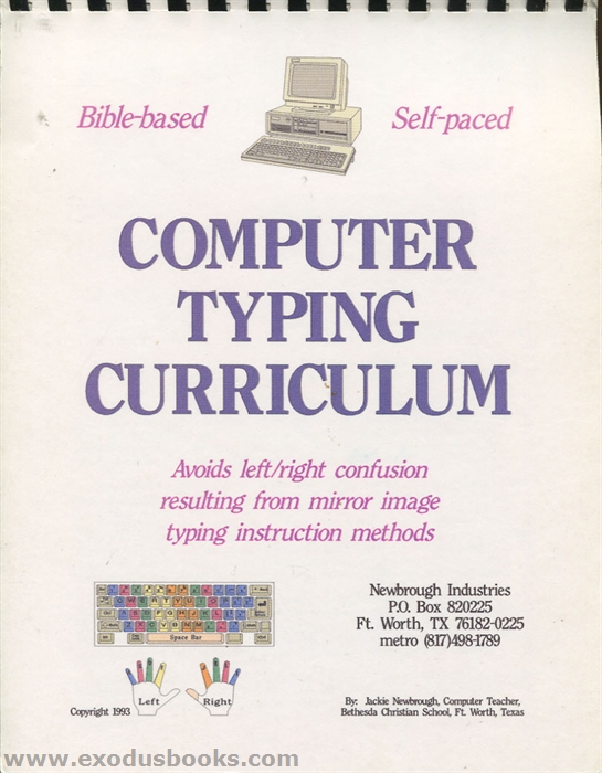 Computer Typing Curriculum Exodus Books