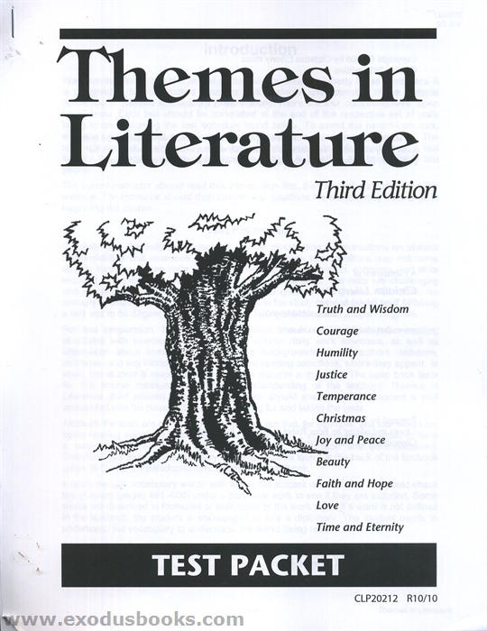 Theme In Literature Test | themes in literature test packet old exodus books Theme In Literature Test | themes in literature test packet old exodus books
