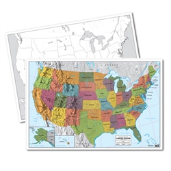 USA Mark-It Map (double-sided laminated)