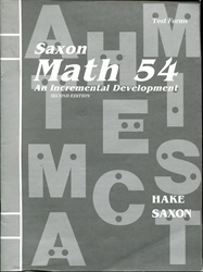 Saxon Math 5/4 - Home Study Packet (Answer Key) (old) - Exodus Books