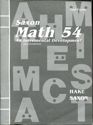 Saxon Math 5/4 - Test Forms (old)