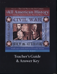 All American History Volume II - Teacher's Guide and Answer Key