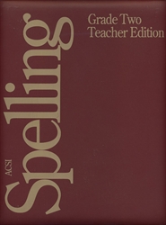 ACSI Spelling 2 - Teacher Edition (old)
