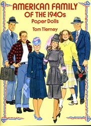 American Family of the 1940s - Paper Dolls