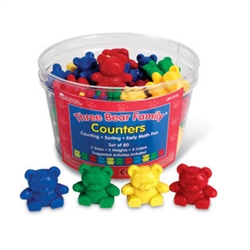 Four-Color Baby Bear Counters (set of 48)