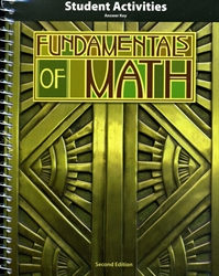 Fundamentals of Math - Student Activities Teacher Edition (old)