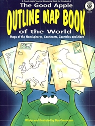 Good Apple Outline Map Book of the World