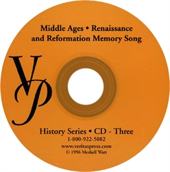 Middle Ages, Renaissance and Reformation - Song CD