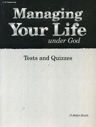 Managing Your Life Under God - Test Key (old)