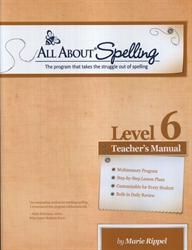 All About Spelling Level 6 - Teacher's Manual