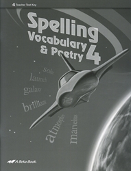 Spelling, Vocabulary, Poetry 4 - Test Key (old)