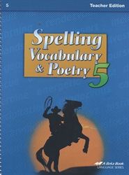 Spelling, Vocabulary, Poetry 5 - Teacher Edition/Poetry CD