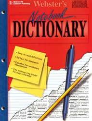 Webster's Notebook Dictionary