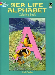 Sea Life Alphabet - Coloring Book