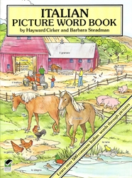 Italian Picture Word Book - Coloring Book