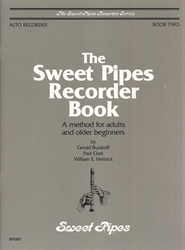 Sweet Pipes Recorder Book 2 for Alto