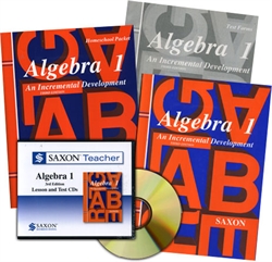 Saxon Algebra 1 - Home School Bundle with Teacher CD