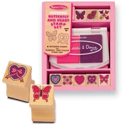 Butterfly and Hearts Stamp Set