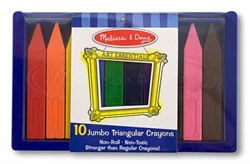 Triangular Crayons (Jumbo, Set of 10)