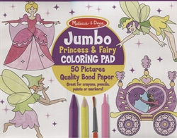 Jumbo Coloring Pad (Princess & Fairy)