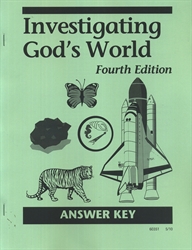 Investigating God's World - CLP Answer Key