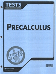 Precalculus - Tests Answer Key (old)