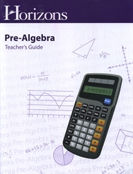 Horizons Pre-Algebra - Teacher's Guide