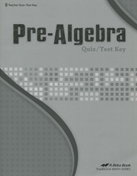 Pre-Algebra - Test/Quiz Key (old)