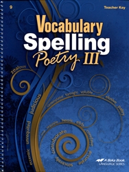 Vocabulary, Spelling, Poetry III - Teacher Key (old)