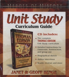 Thomas Edison - Unit Study Curriculum Guide CD