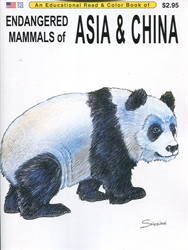 Endangered Mammals of Asia & China - Coloring Book