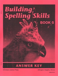 Building Spelling Skills Book 5 - Answer Key