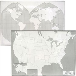 USA/World Mark-It Map (laminated)