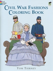 Civil War Fashions - Coloring Book