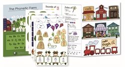 Primary Arts of Language: Phonetic Farm folder with Stickers