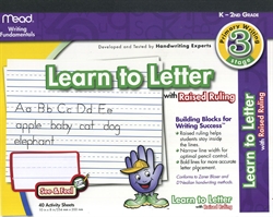 Learn to Letter with Raised Ruling Tablet