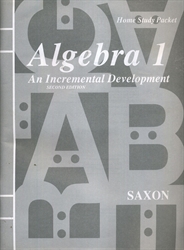 Saxon Algebra 1 - Home Study Packet (old)