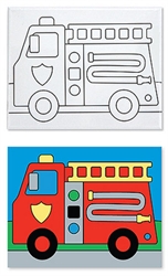 Canvas Creations - Fire Truck
