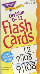 Division 0-12 Flash Cards