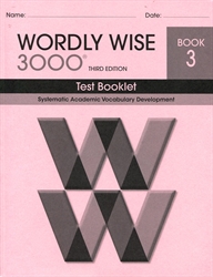 Wordly Wise 3000 Book 3 - Tests (old)