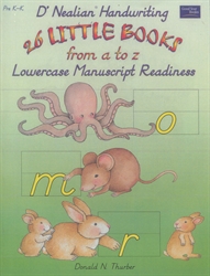 26 Little Books from a to z Lowercase manuscript Readiness